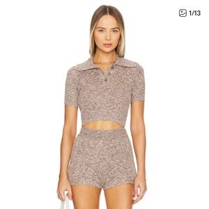 Lovers + Friends Taupe Knit Sweater